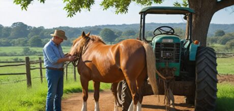 Como acostumar cavalos a barulhos de veículos agrícolas