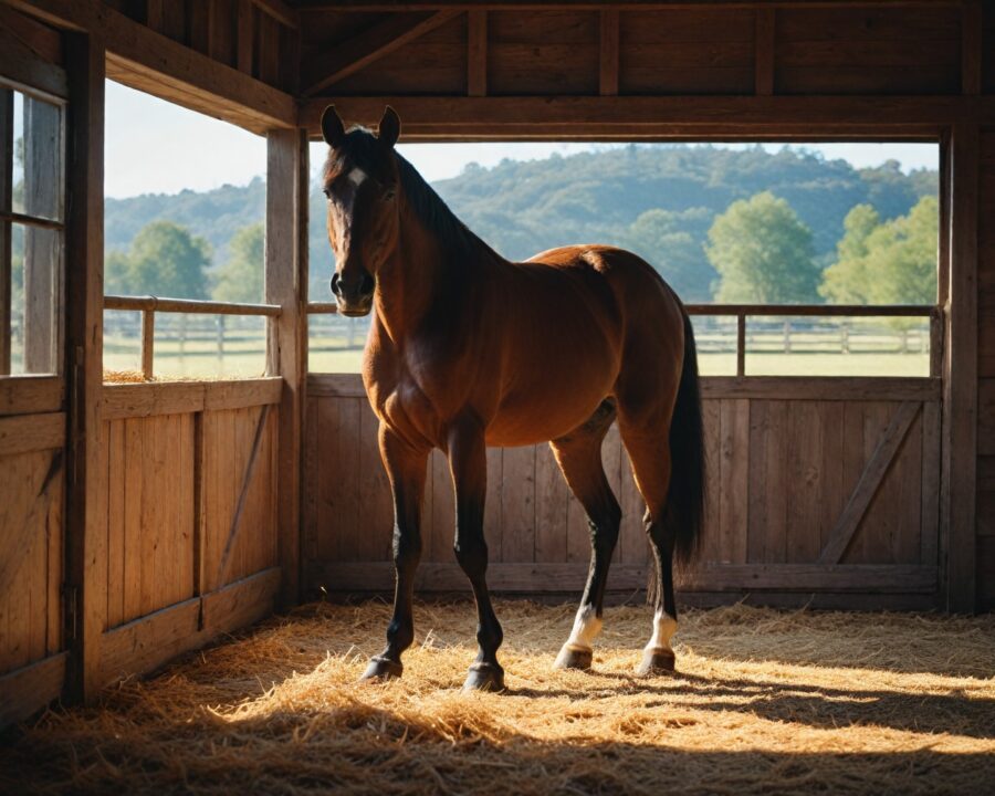 Como prevenir vícios de estábulo como o aerofagia em cavalos