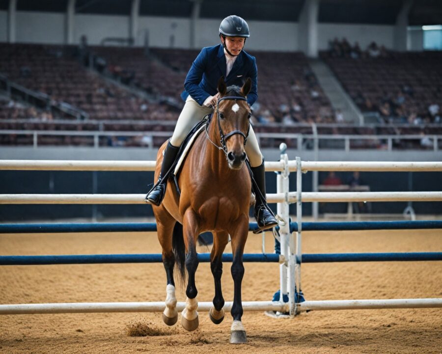 Equipamentos essenciais para cavalos de salto indoor