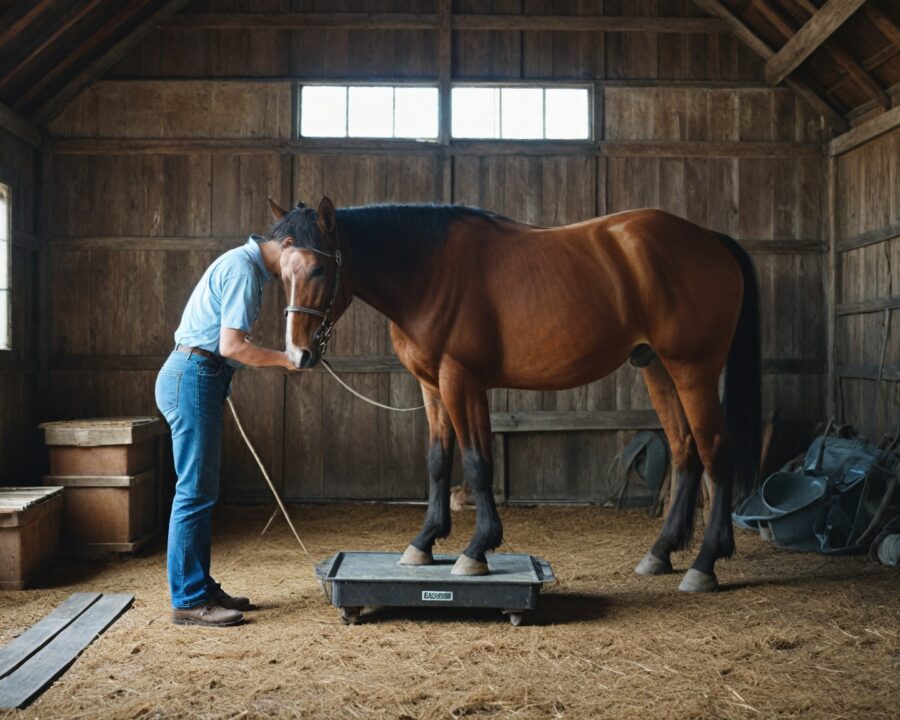 Como fazer um controle de peso em cavalos de trabalho