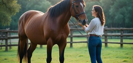 Como lidar com cavalos com medo de objetos coloridos
