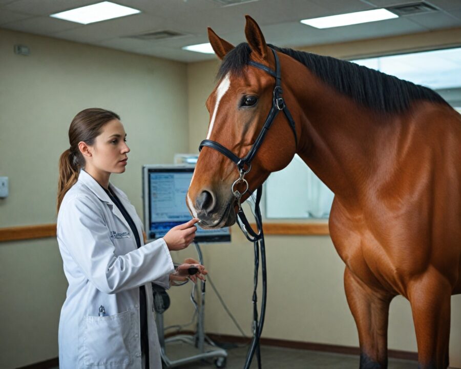 Como monitorar a saúde gastrointestinal de cavalos