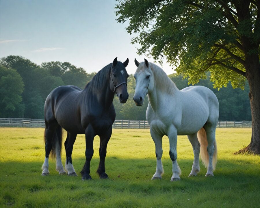 Diferenças entre cavalo Percheron e Shire: guia completo