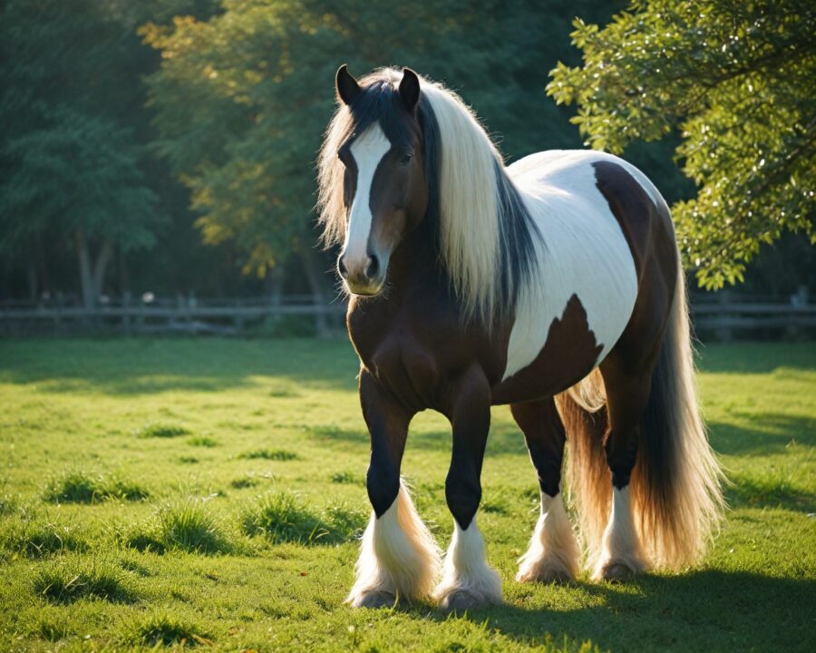 Características físicas do cavalo Gypsy Vanner: guia completo