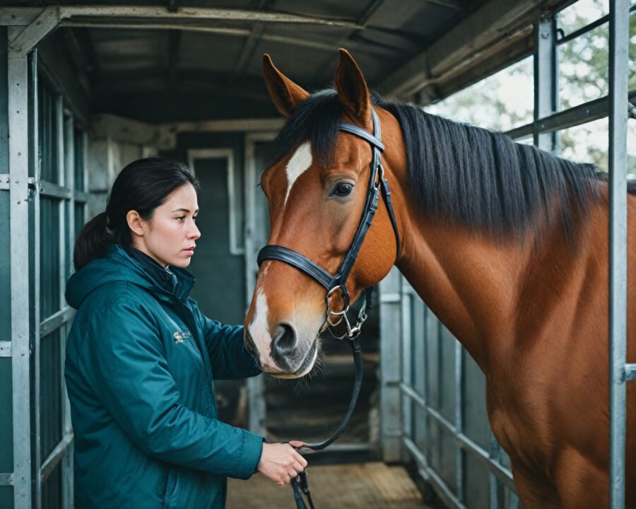 Como preparar cavalos para transporte seguro em reboques