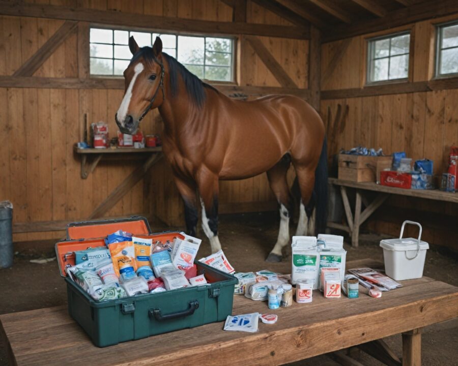 Equipamentos essenciais de primeiros socorros para cavalos: guia completo