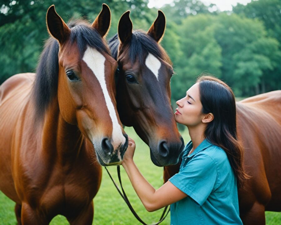 Como ajudar cavalos medrosos a confiar em pessoas