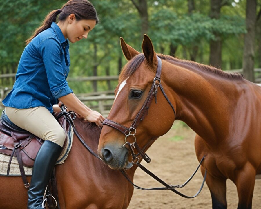 Como ajustar a cilha do cavalo para conforto e segurança