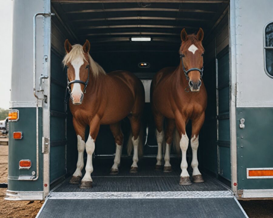 Acessórios de segurança indispensáveis para transporte de cavalos
