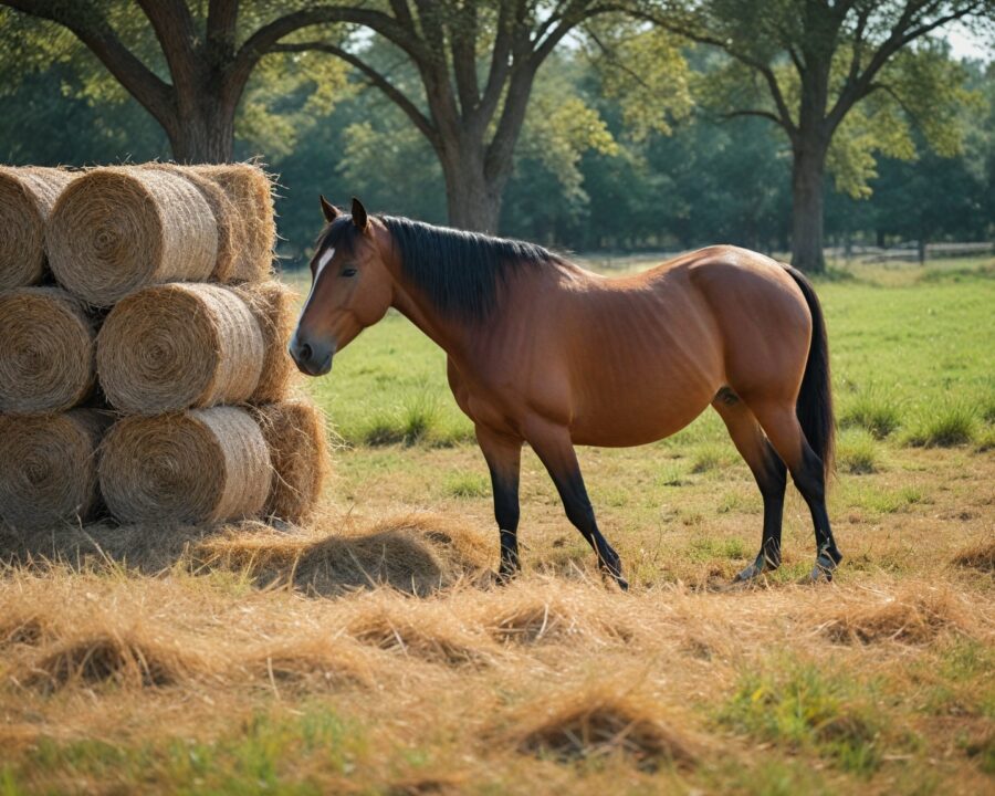 Como escolher o melhor tipo de rede de feno para seu cavalo
