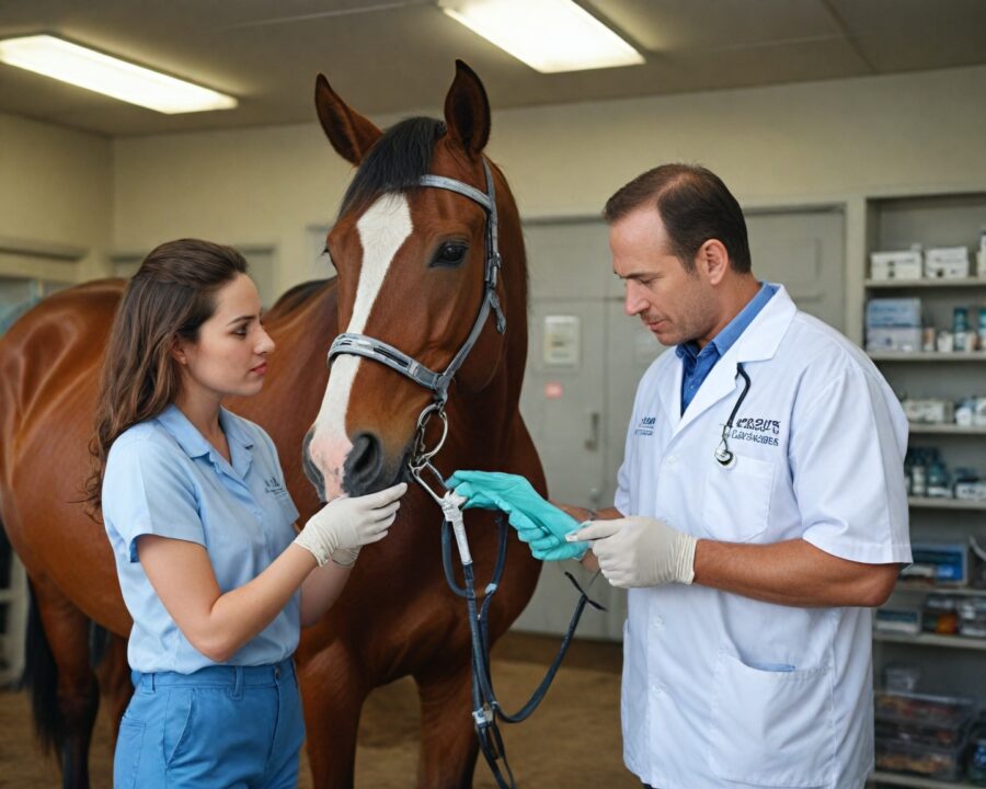 Como ensinar cavalos a aceitar tratamentos veterinários