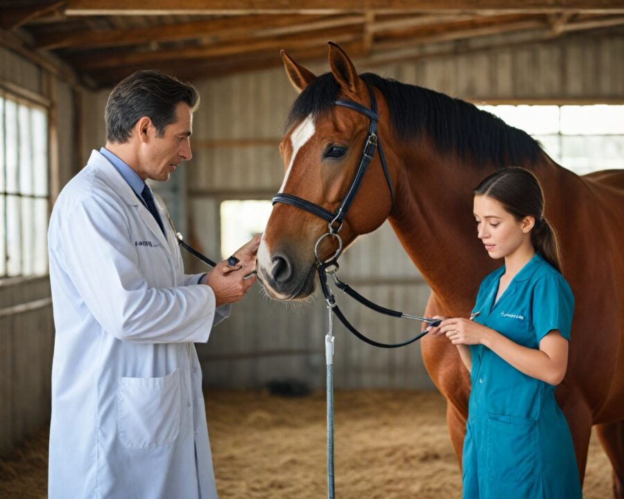 Como fazer um check-up respiratório em cavalos atletas