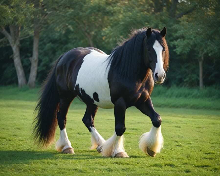 Características físicas do cavalo Gypsy Vanner: guia completo
