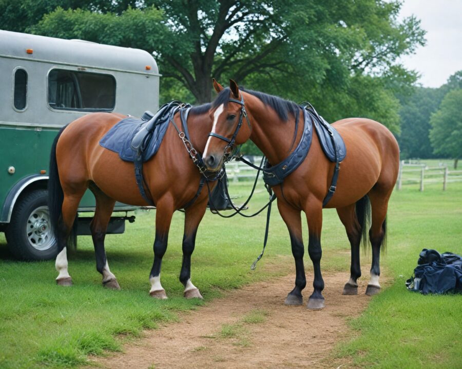 Acessórios de segurança indispensáveis para transporte de cavalos