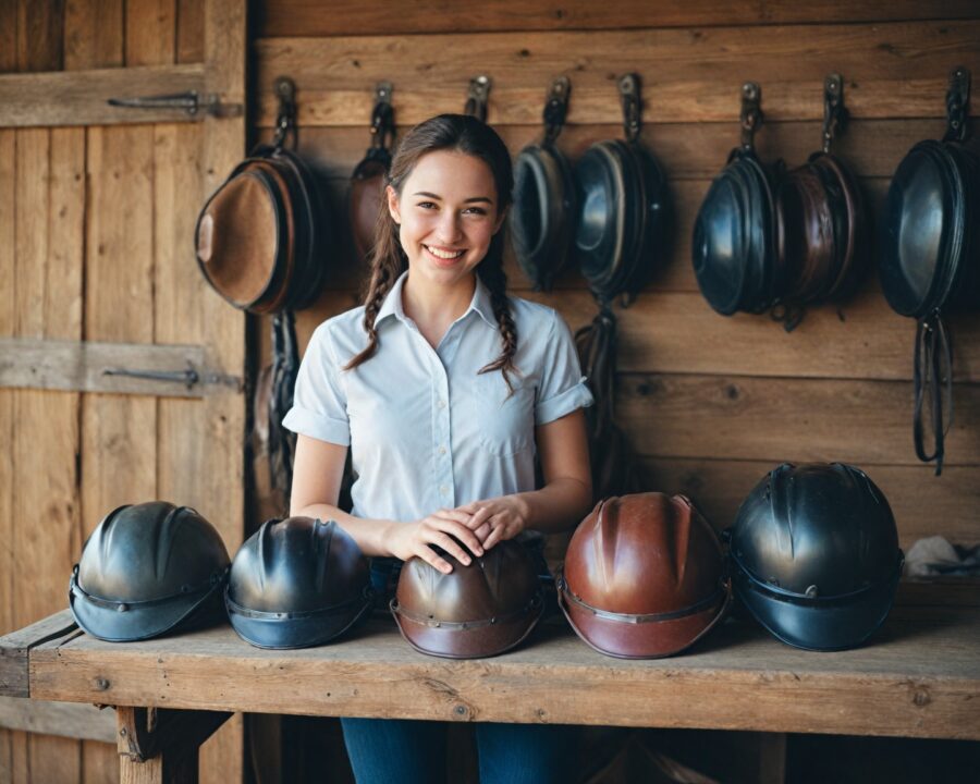 tipos de capacetes ideais para cavaleiros iniciantes