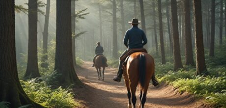 Como treinar cavalos para ficarem calmos em trilhas novas