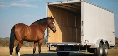 Como adaptar cavalos ao transporte em reboques com segurança
